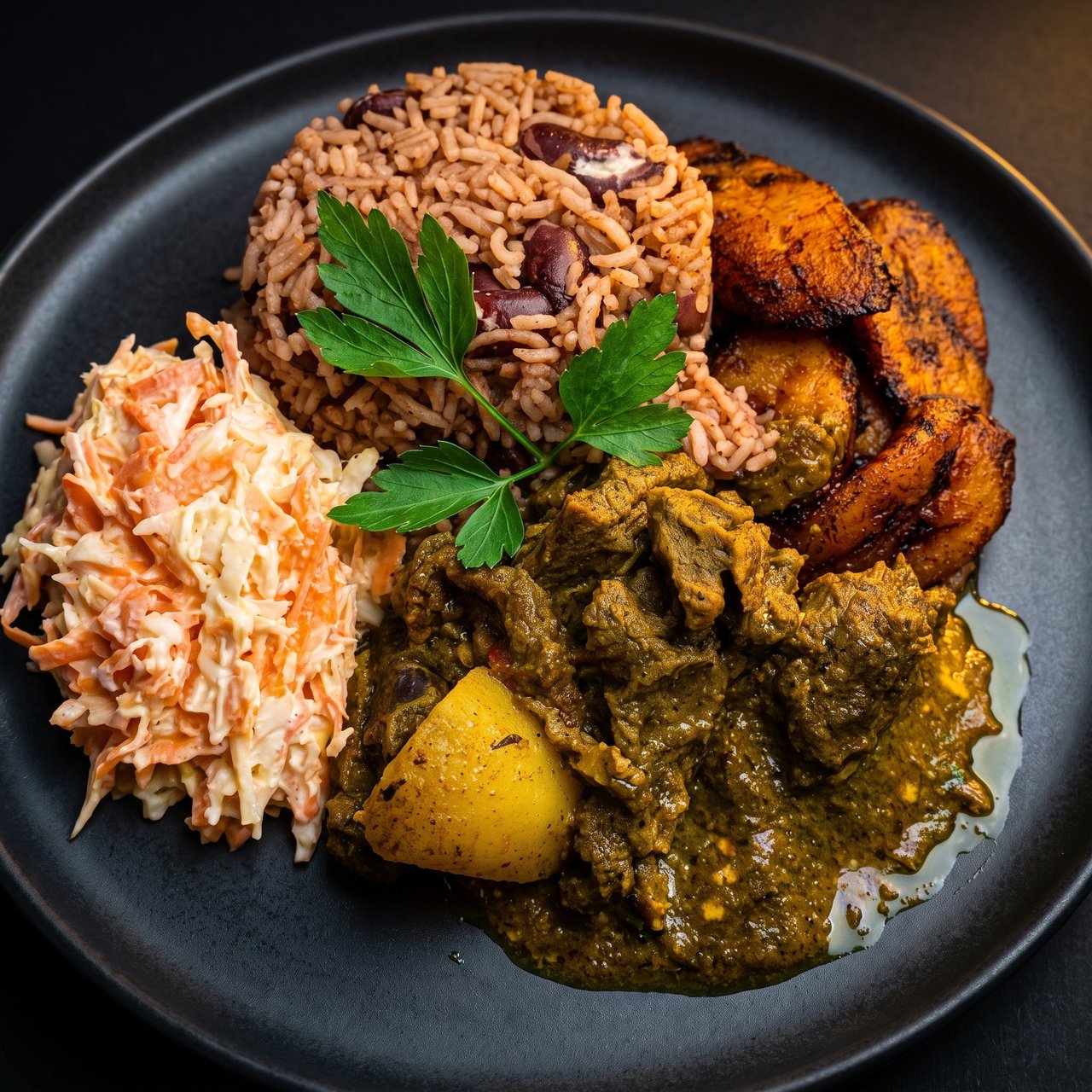 Jerkeez 876 curry goat, slow-cooked in Jamaican spice